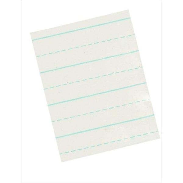 School Smart School Smart 085359 11 x 8.5 In. Alternate Ruled Long Way Writing Paper For Grade 3; 0.5 In. Ruling; 0.25 In. Broken Line; White; Pack - 500 85359 - main
